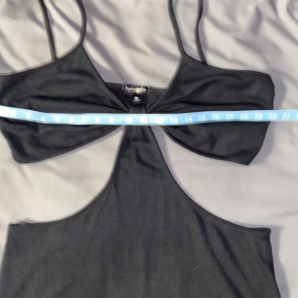 Curvy Sense Ribbed Cut Out Dress - Picture 14 of 15